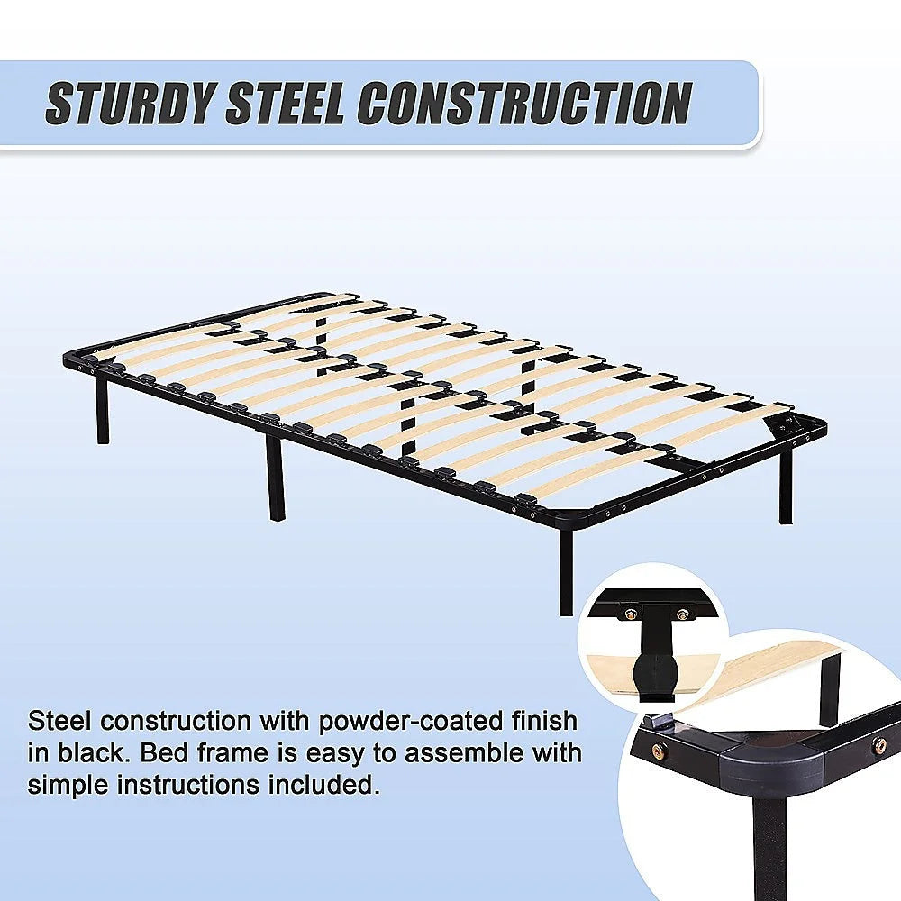 Bed Frame King Single Metal - Bedroom Furniture - Bedroom