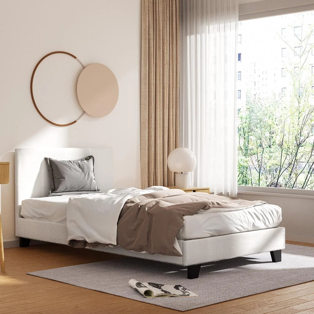 Bed Frame King Single Size Boucle