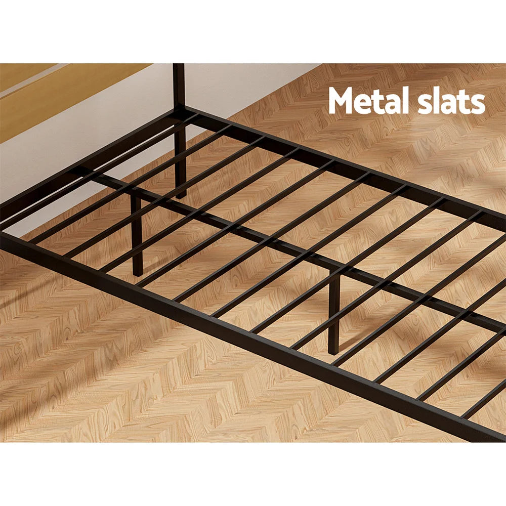 Bed Frame King Single Size Metal Base Mattress Platform