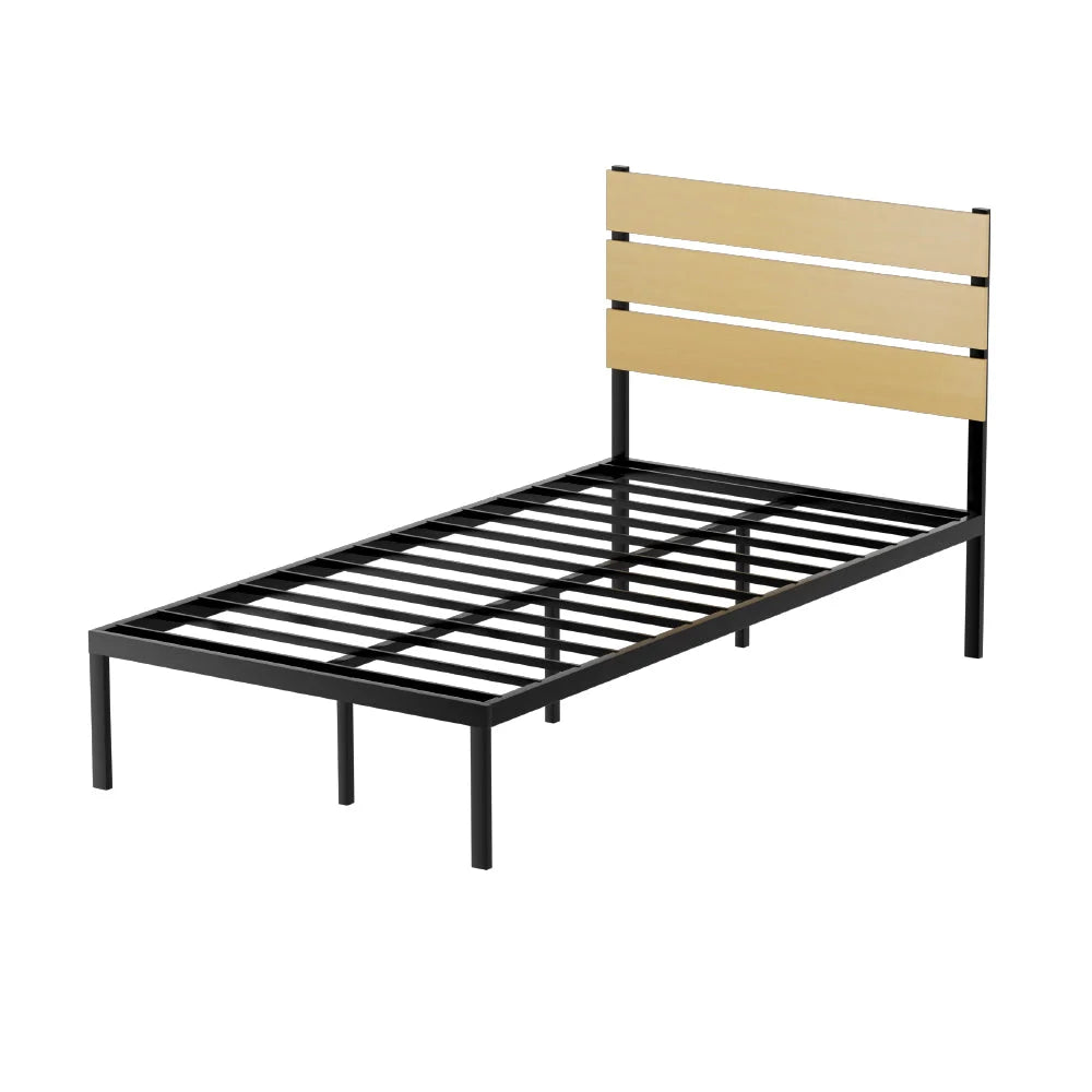 Bed Frame King Single Size Metal Base Mattress Platform