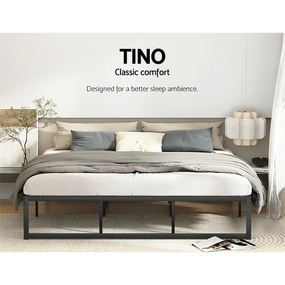 Bed Frame King Size Metal - TINO