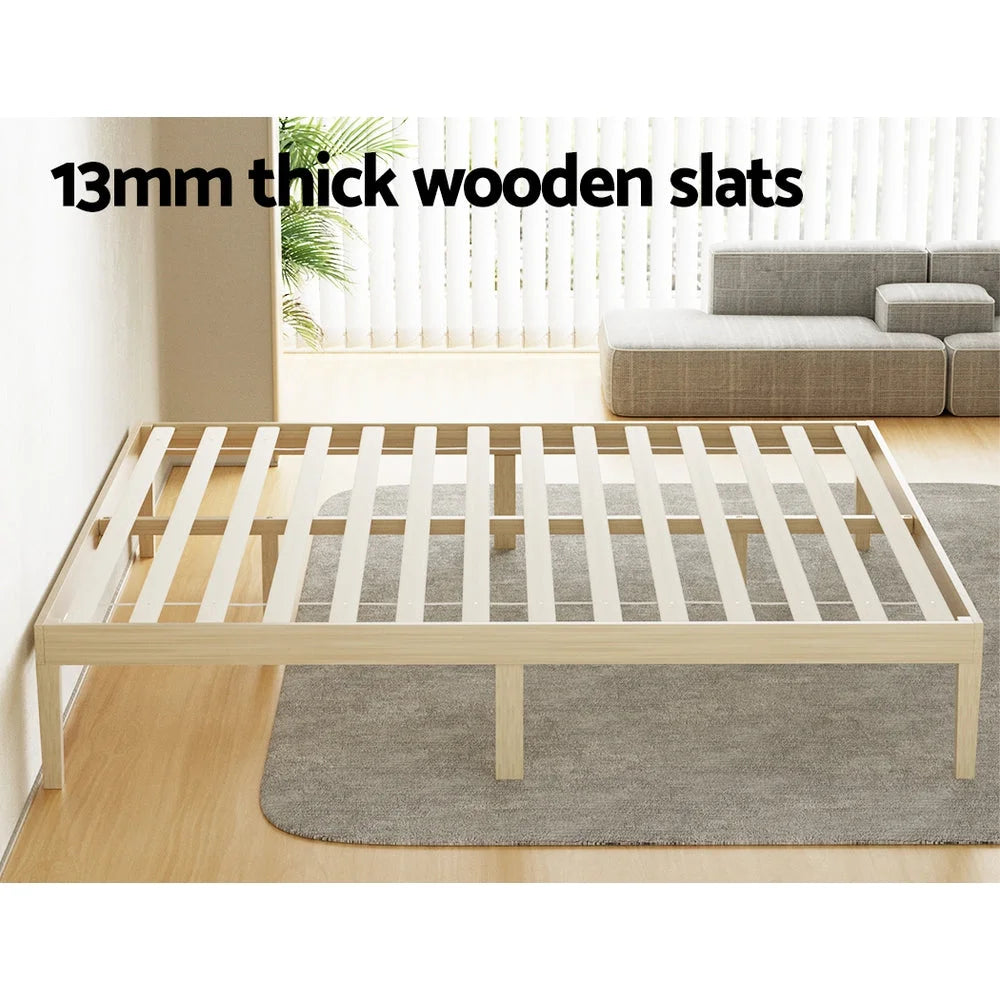 Bed Frame King Size Wooden Base Mattress Platform Timber