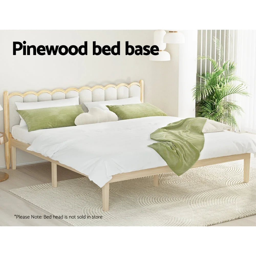 Bed Frame King Size Wooden Base Mattress Platform Timber