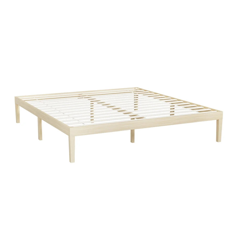 Bed Frame King Size Wooden Base Mattress Platform Timber