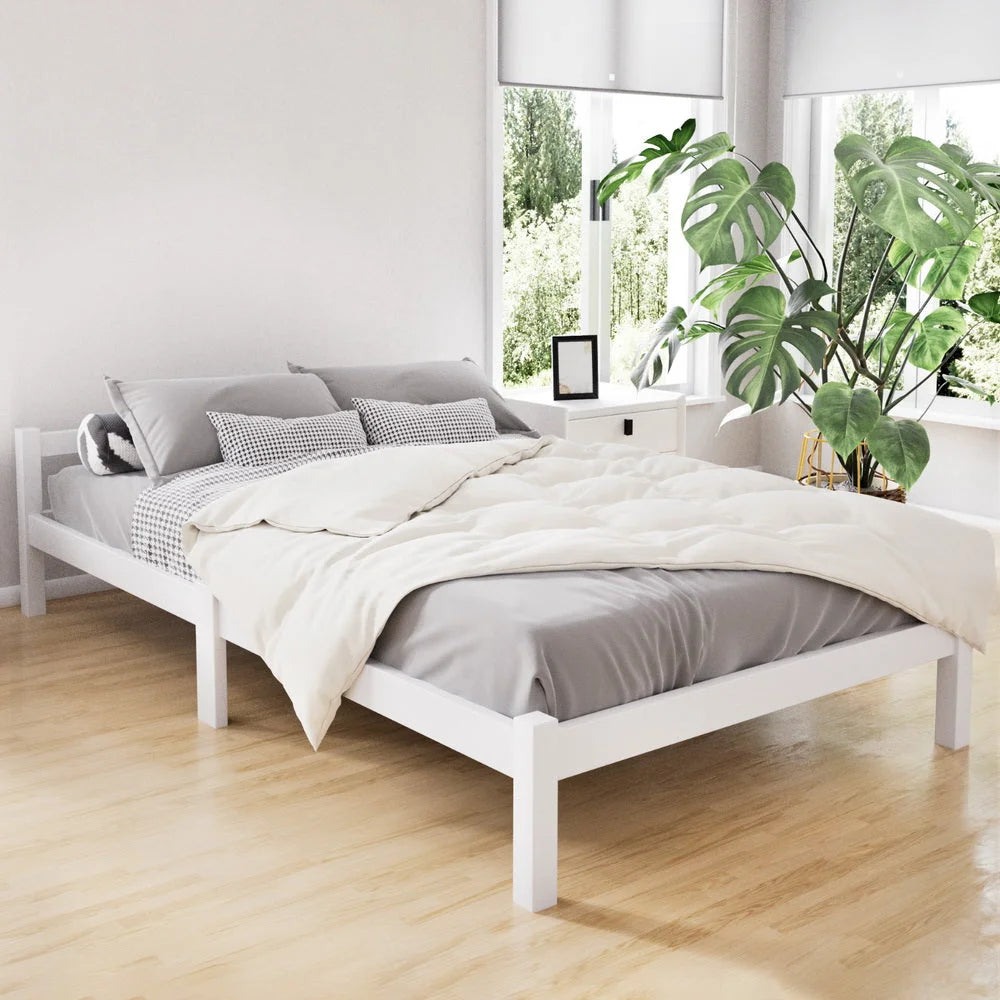 Bed Frame Mattress Base King Single Size Wooden Timber
