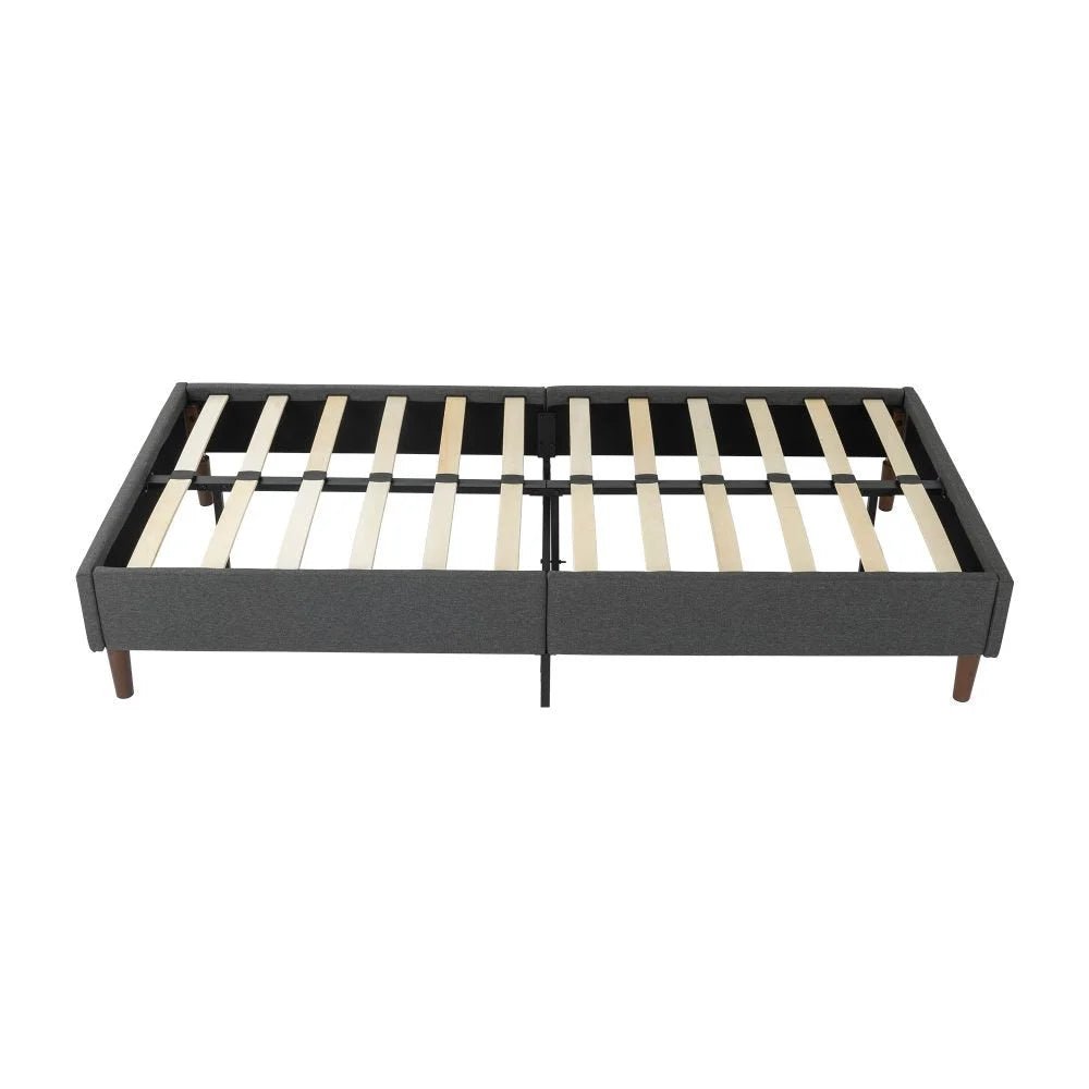 Bed Frame Mattress Foundation - Dark Grey Double - Furniture