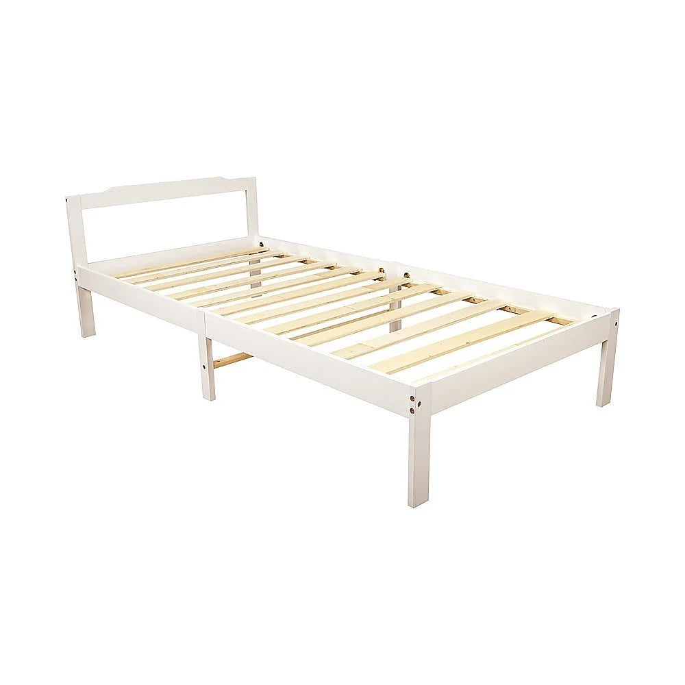 Bed Frame Natural Wooden Home Furniture - Furniture