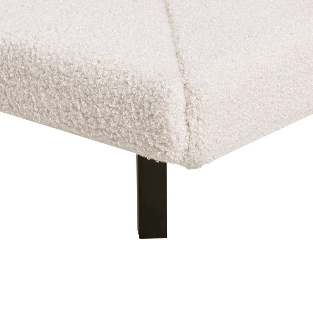Bed Frame Queen Size Boucle - Beige SASA - Furniture