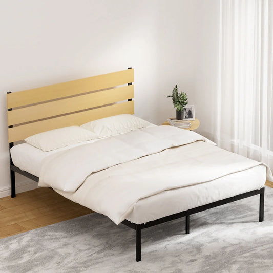 Bed Frame Queen Size Metal Base Mattress Platform