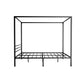 Bed queen size with gas lift storage and fabric headboard