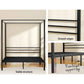 Bed queen size with platform base and padded headboard