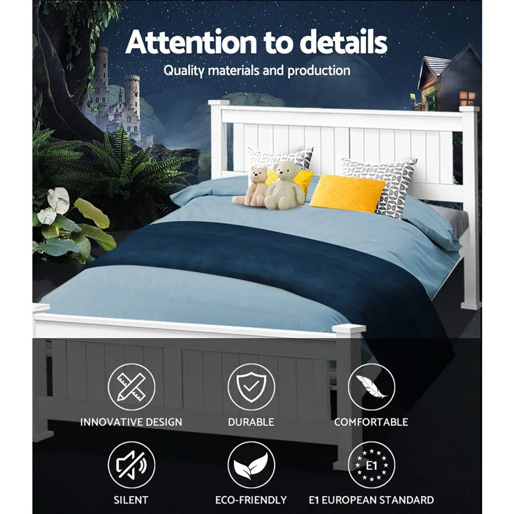 Bed Frame Queen Size Wooden for Kids and Adults Timber