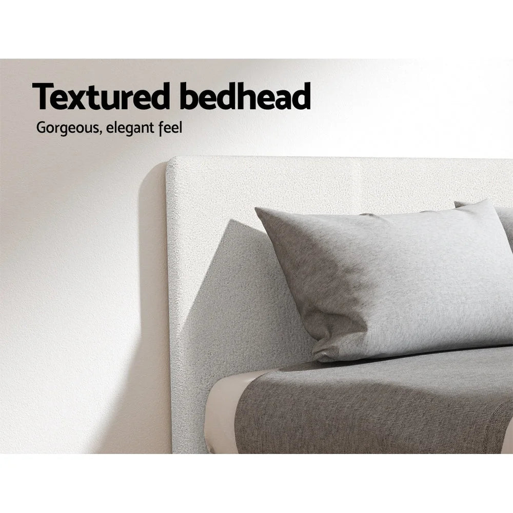 Single fabric bed frame