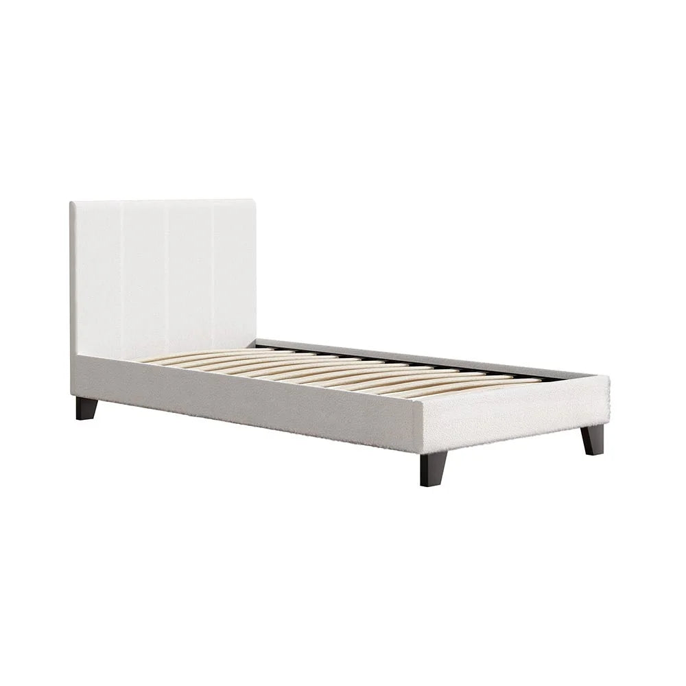 Bed Frame Single Size Boucle neo 330