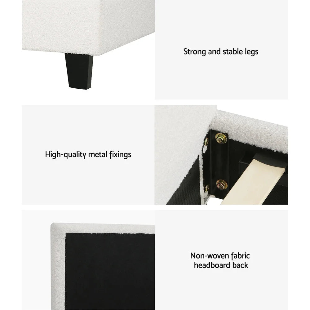 Fabric mattress with pocket spring construction and fabric cover