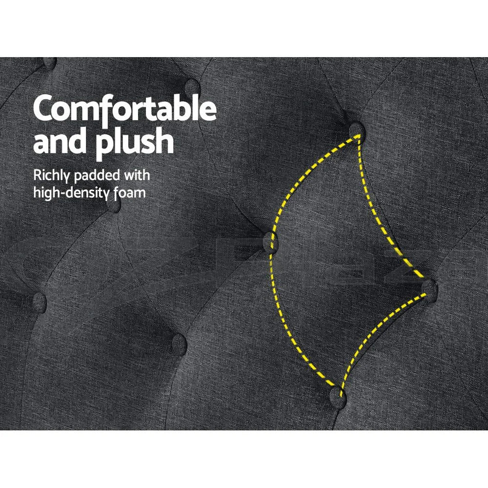 Bed Head Headboard King Size Bed Fabric Frame Base CAPPI