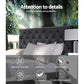Bed Head Headboard Queen Size Fabric Frame Base CAPPI