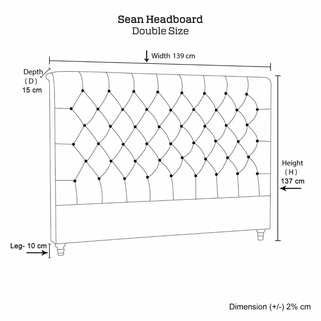 Bed Head King Size French Provincial Upholstered Headboard