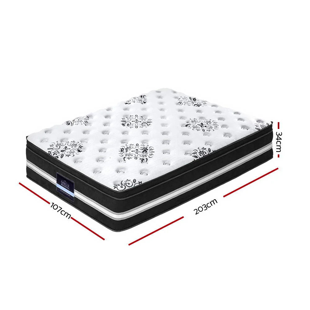 Bed Mattress King Single Size COOL GEL Memory Foam Euro Top