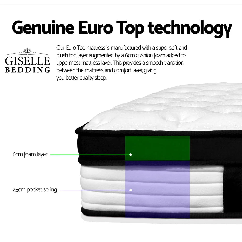 Bedding Double Size Foam Mattress 31cm Thick - Mattresses