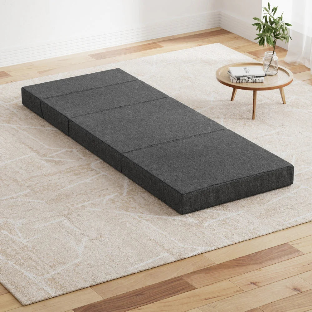 Mattress with bedding folding foldable bed
