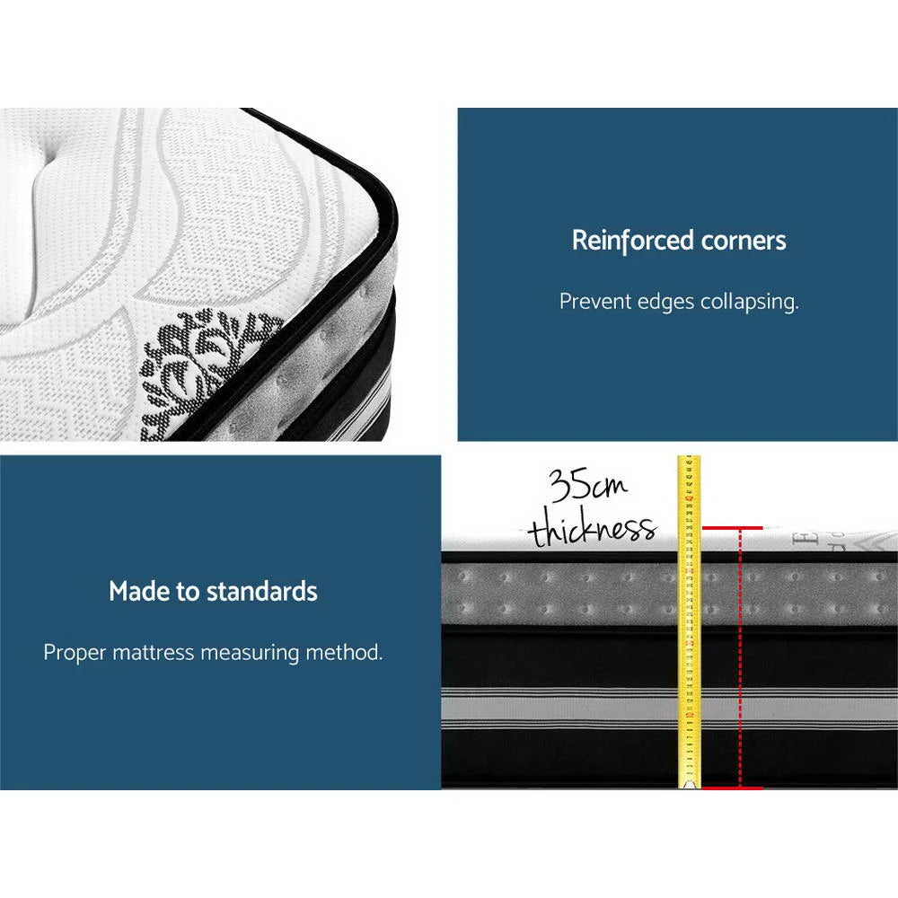 Bedding Galaxy Euro Top Cool Gel Pocket Spring Mattress