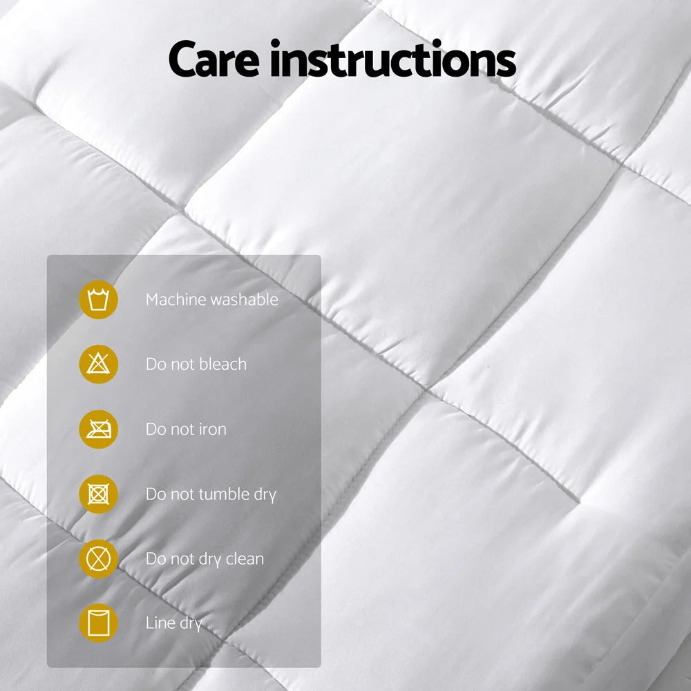 Bedding Mattress Topper Pillowtop Bamboo Cot giselle 712