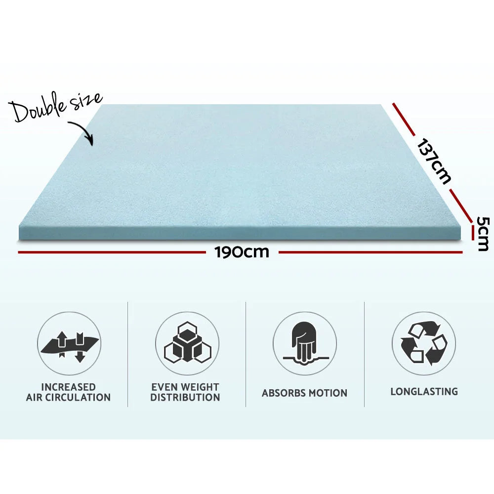 Bedding Memory Foam Mattress Topper Cool Gel with Bamboo