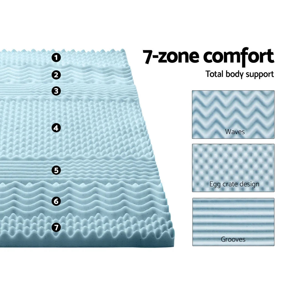 Bedding Memory Foam Mattress Topper Cool Gel with Bamboo