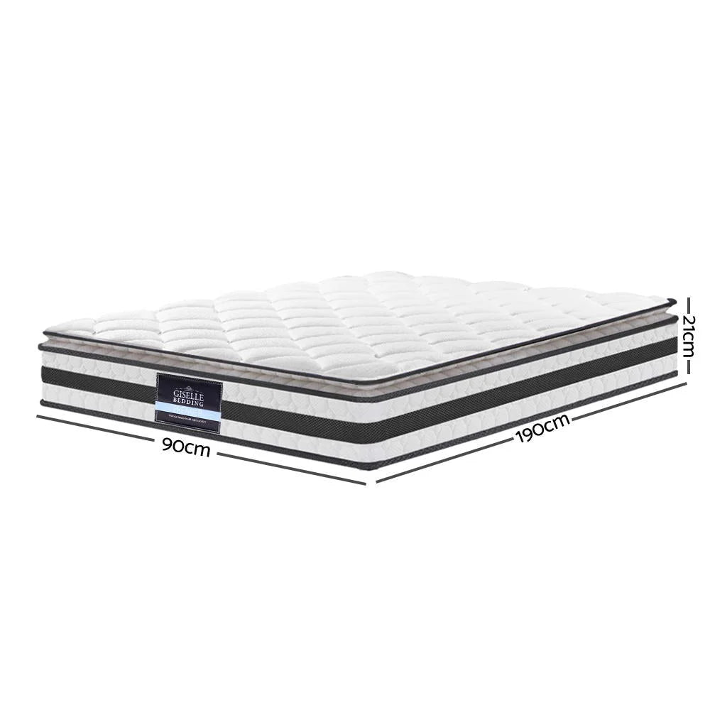 Bedding Normay Bonnell Spring Mattress 21cm Thick - Single