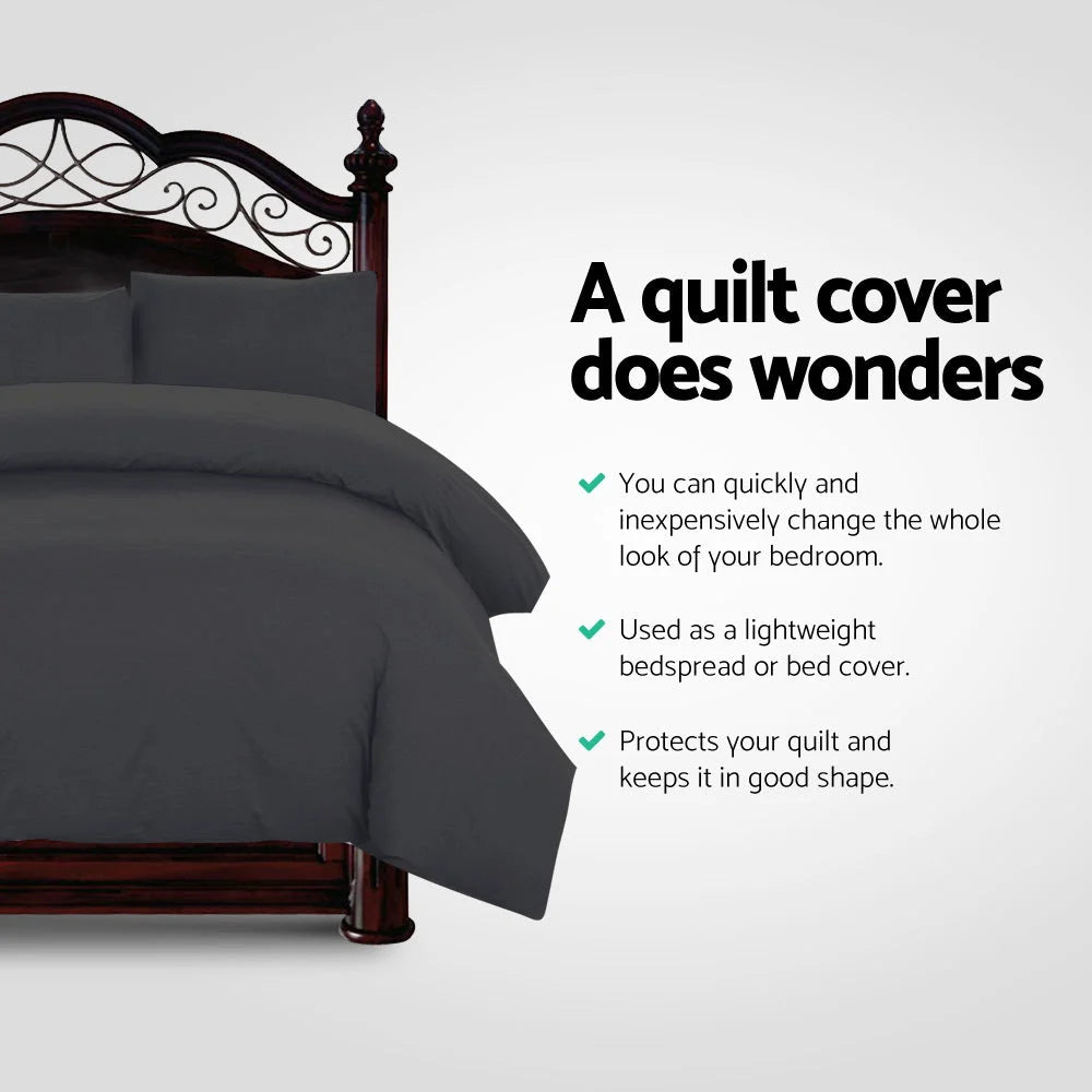 Bedding quilt cover with classic super king bed