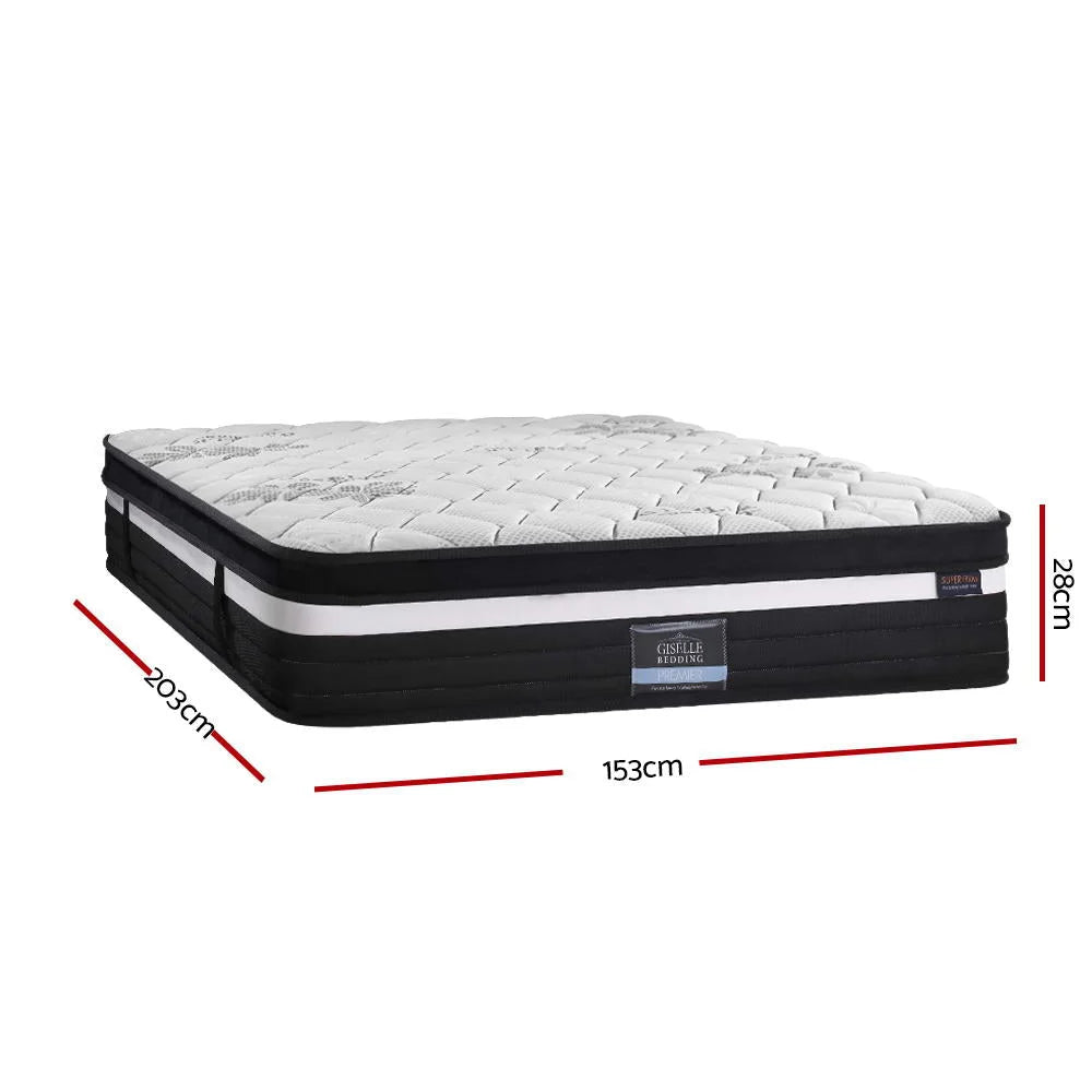 Bedding Regine Euro Top Pocket Spring Mattress 28cm Thick