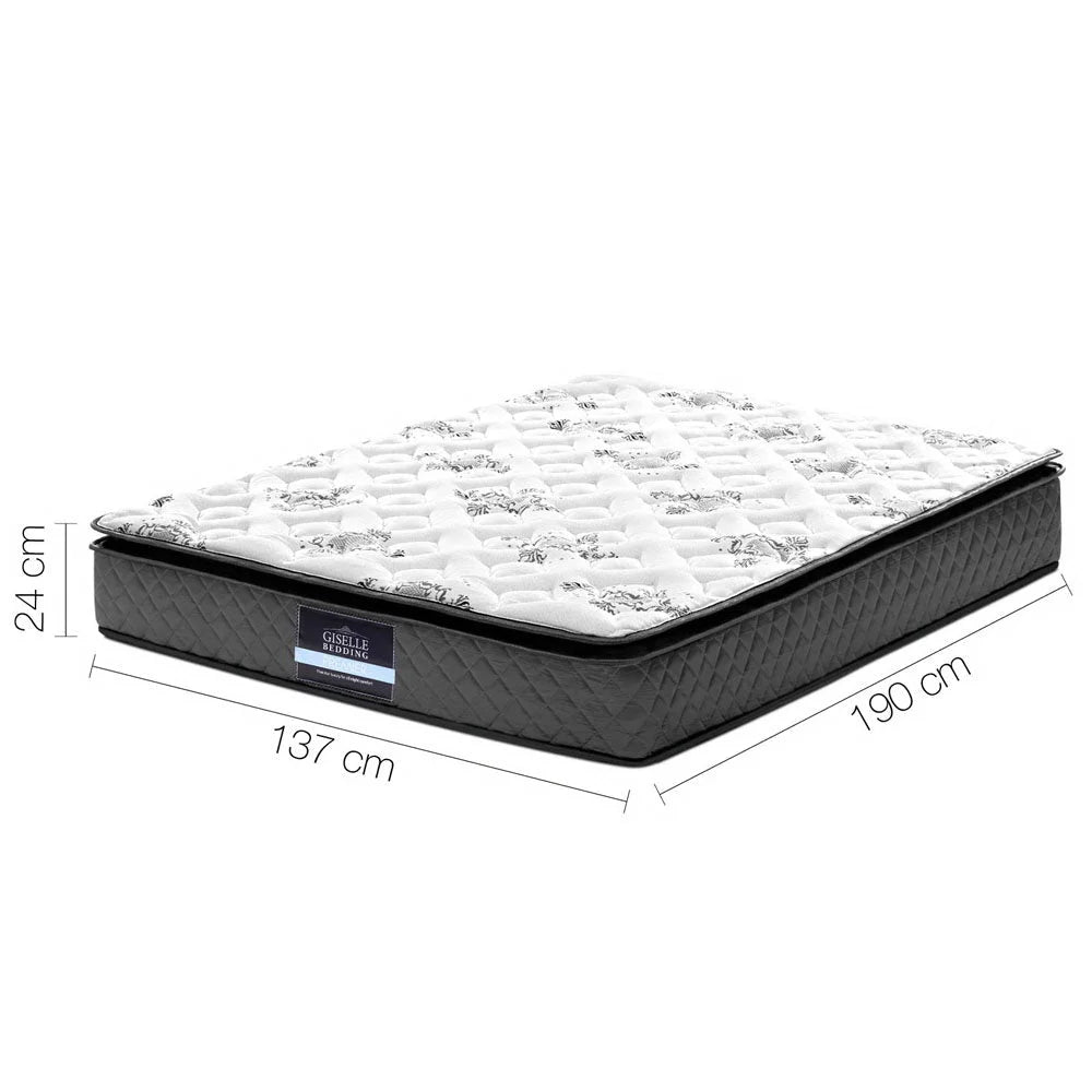 Bedding Rocco Bonnell Spring Mattress 24cm Thick Double