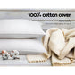 4 Medium Firm Cotton Pillows Bedding Set
