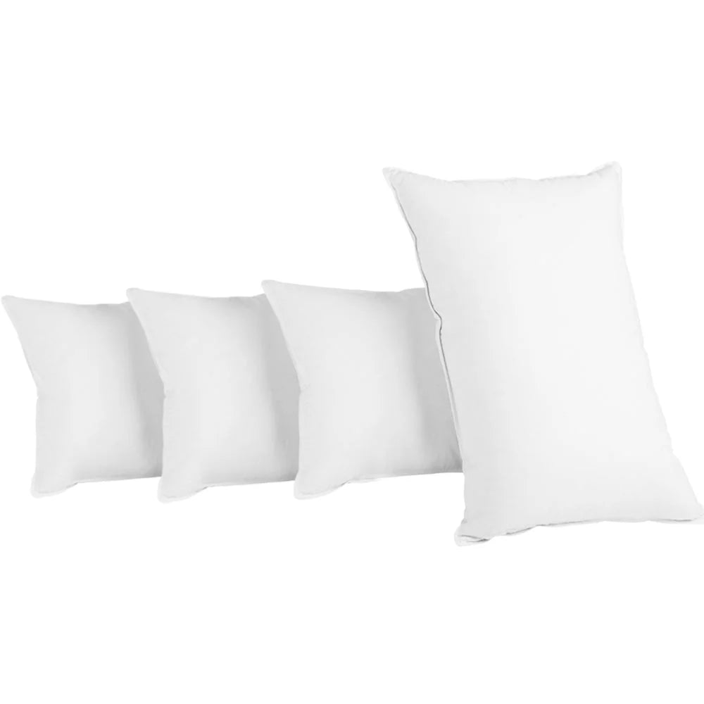 Bedding set medium with firm cotton pillows