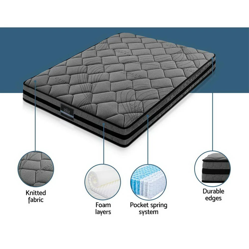 Bedding Wendell Pocket Spring Mattress 22cm Thick single mattresses