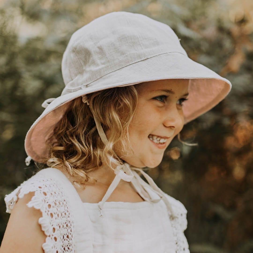 Bedhead Heritage Reversible Bucket Hat-Frances/Flax S