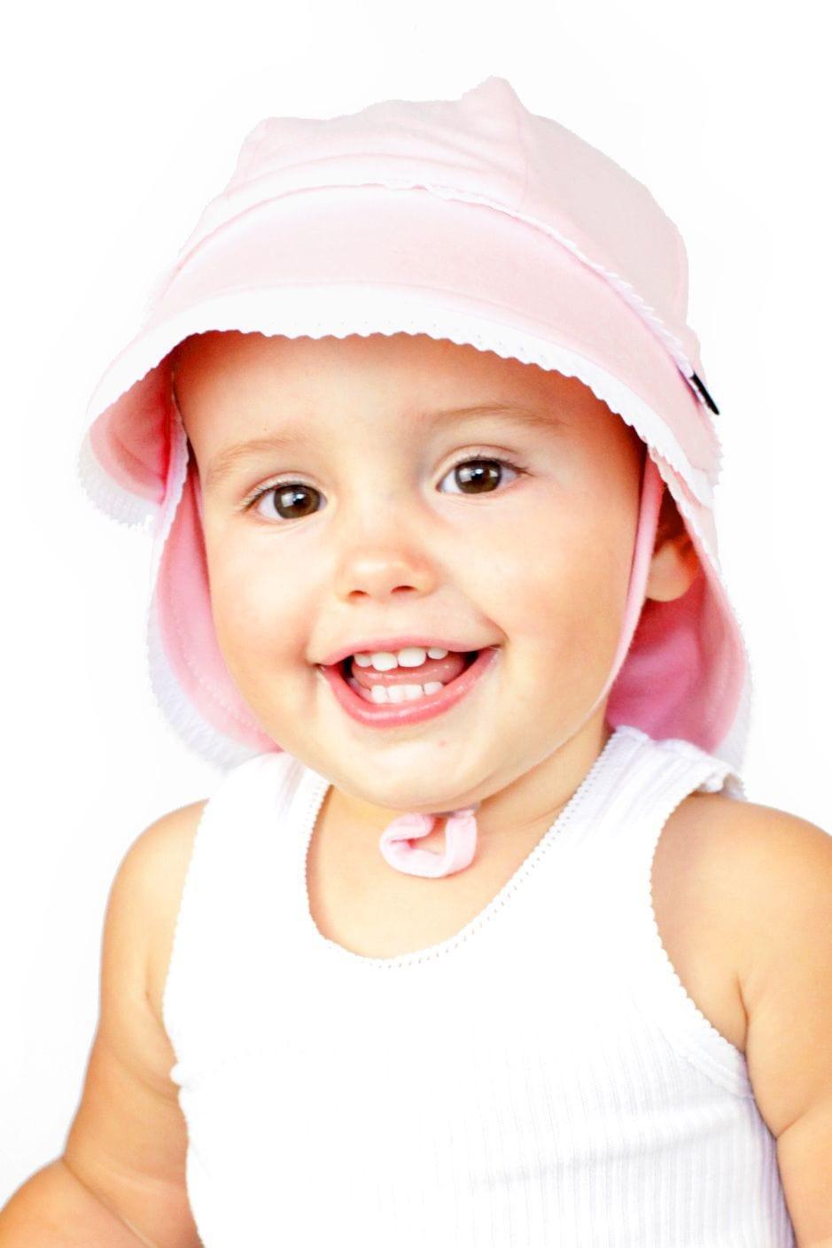 Bedhead Legionnaire Hat - Ruffle Trim 'Blush? M