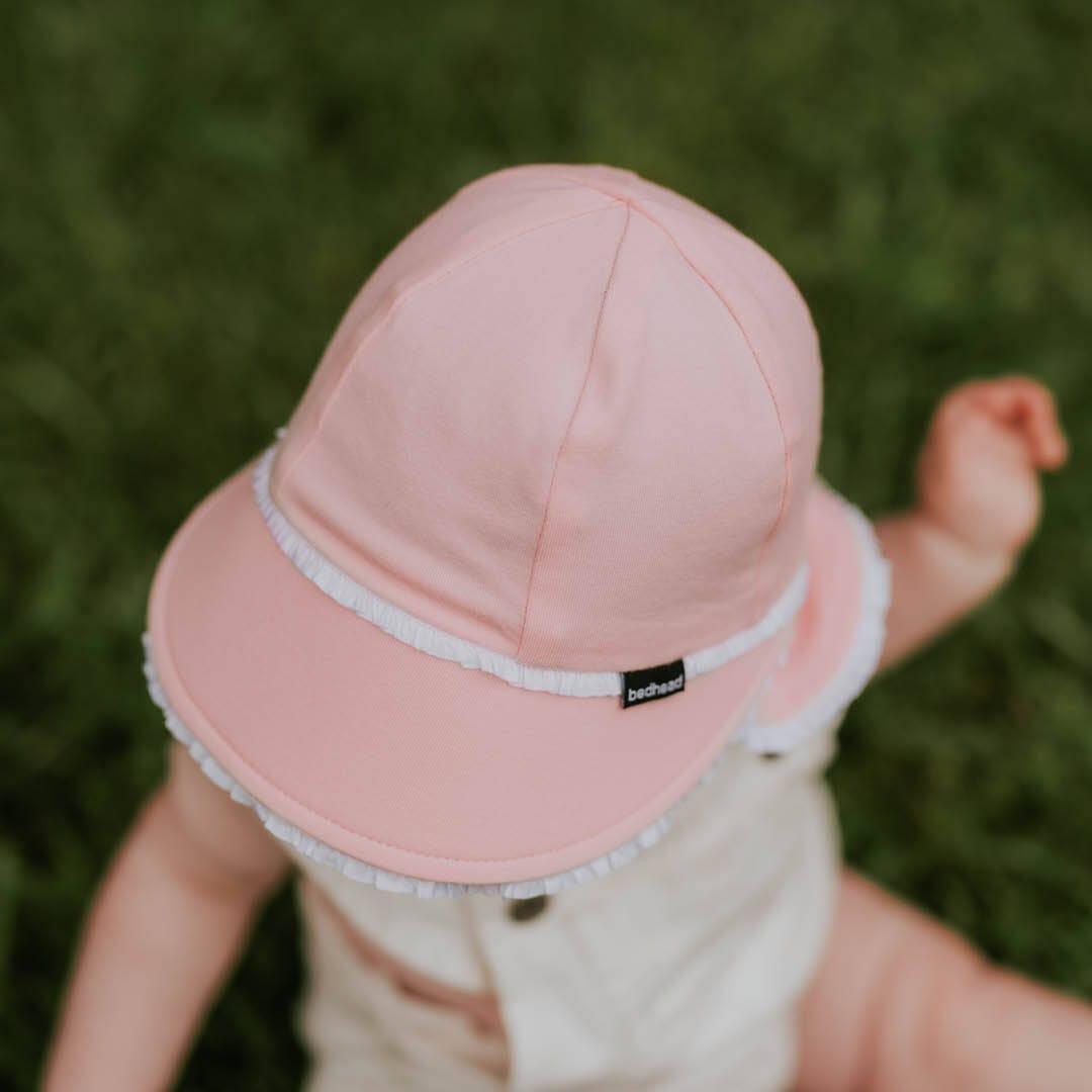 Bedhead Legionnaire Hat - Ruffle Trim 'Blush? XL