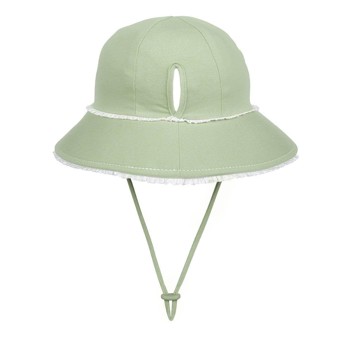 Bedhead Ponytail Bucket Hat - Khaki Ruffle L