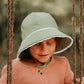 Bedhead Ponytail Bucket Hat - Khaki Ruffle L