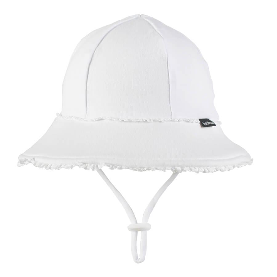 Bedhead Ponytail Bucket Hat - White Ruffle L