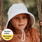 Bedhead Ponytail Bucket Hat - White Ruffle L
