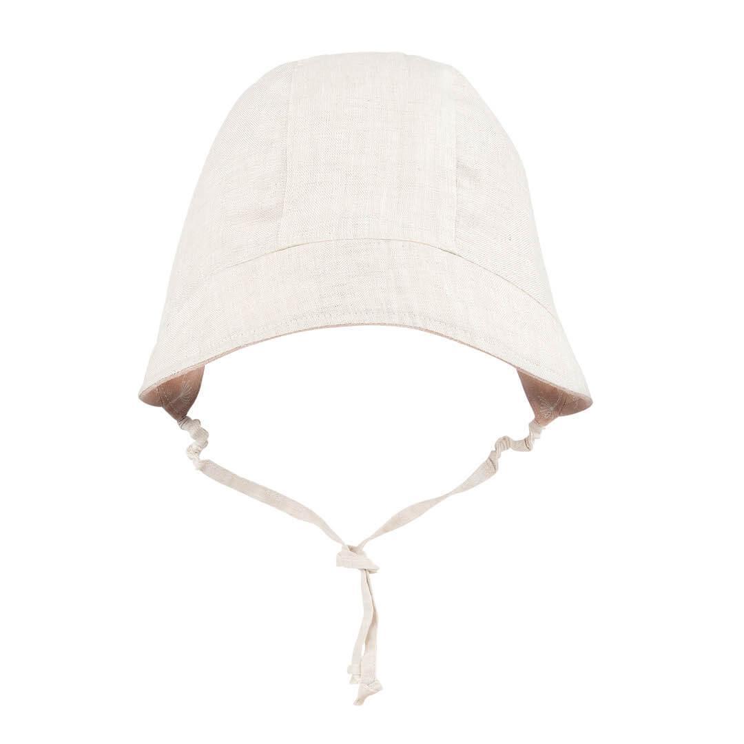 Bedhead Reversible Bonnet Hat- Frances/Flax S