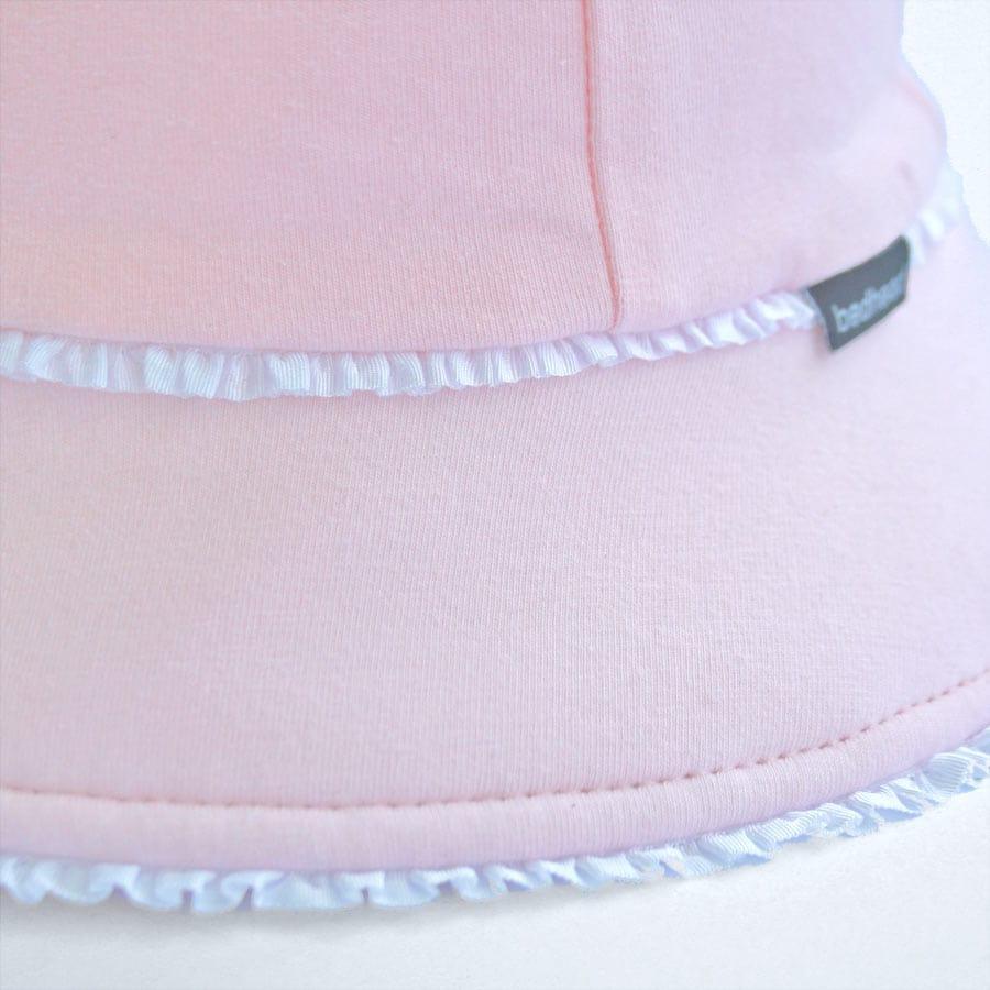 Bedhead Toddler Bucket Hat - Blush Ruffle Trim L