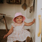 Bedhead Toddler Bucket Hat - Blush Ruffle Trim L