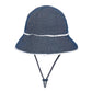 Bedhead Toddler Bucket Hat - Denim Ruffle Trim S
