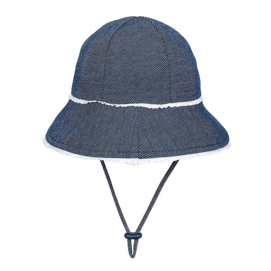 Bedhead Toddler Bucket Hat - Denim Ruffle Trim S