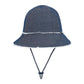 Bedhead Toddler Bucket Hat - Denim Ruffle Trim S