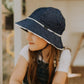 Bedhead Toddler Bucket Hat - Denim Ruffle Trim S